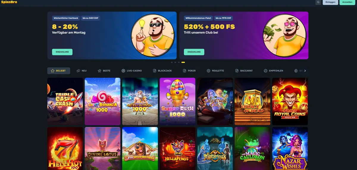 Spinsbro Sofort Auszahlung Casino